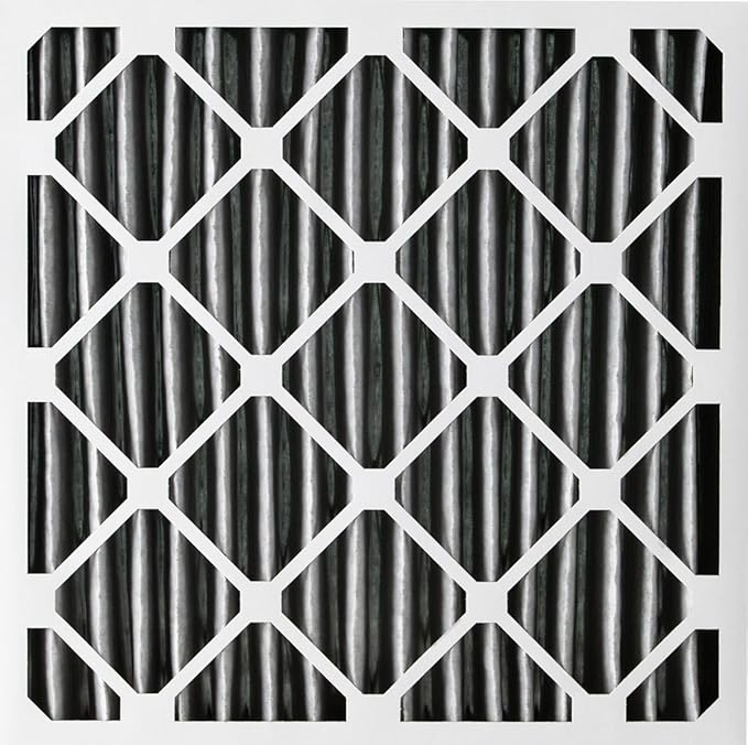 Nordic Pure 25x25x2 (Actual Size: 24 1/2 x 24 1/2 x 1 3/4) Furnace Air Filters MERV 8 Pleated Plus Carbon 3 Pack