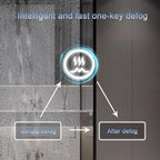 Bathroom Led Mirror ，Bathroom Mirror with LED Lights，Backlit Bathroom Mirror ，LED Mirror for Bathroom，Backlit Lighted Makeup Mirror，with Touch Sensor/Dimming/Demister pad(B,H100*W50cm/H39.4*W19.7IN)