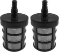 Diameter 3/8 "to 1/2" stainless steel filter upgraded double-layer filter screen compatible with hoses injectors high-pressure cleaners oil pumps or industrial equipment 2PCS