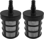 Diameter 3/8 "to 1/2" stainless steel filter upgraded double-layer filter screen compatible with hoses injectors high-pressure cleaners oil pumps or industrial equipment 2PCS