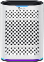 Air Purifiers for Home Large Room Cover 2,100 Ft²,Home Air Purifier with Air Quality Monitor & Aromatherapy,Auto H13 Air Purifier Removes Pets Hair Dust Smoke Odor,with 7 Colors Light(White)