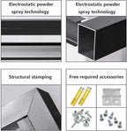 Pool pump covers for outside units, outdoor garbage can enclosures, aluminum outdoor garden air conditioner cover, sturdy and durable, noise-proof, suitable for gardens, balconies, walls ( Color : THR