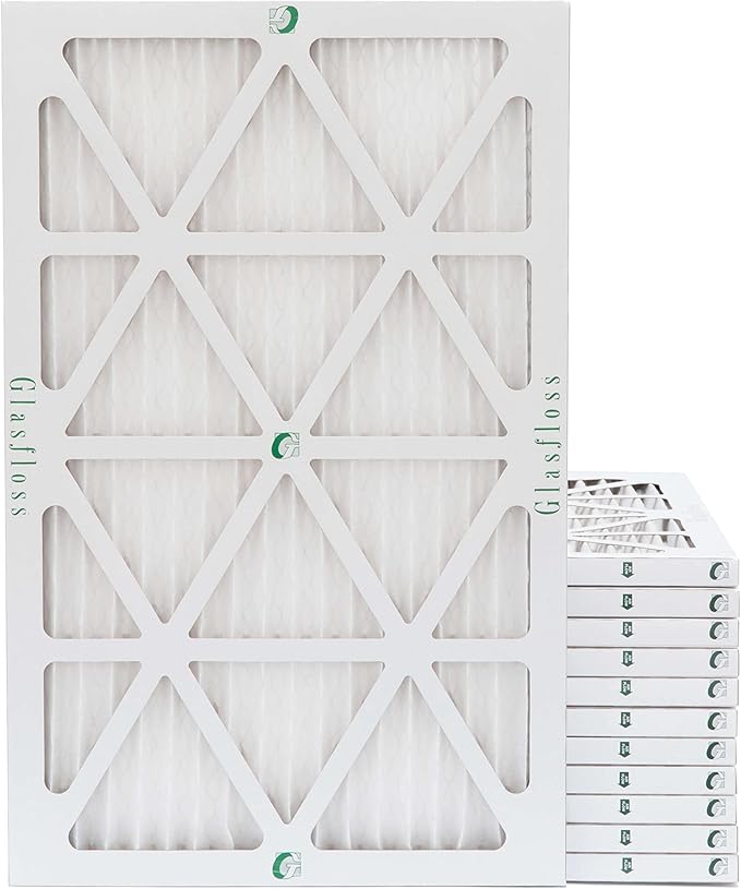 Glasfloss ZL 14x24x1 MERV 13 (FPR 10) Air Filters for AC and Furnace. Case of 12. Actual Size: 13-1/2 x 23-1/2 x 7/8