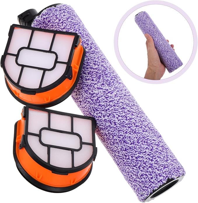 VALICLUD Shark Floor Scrubber Accessory Replacement Filter Brush Roller for Wet Dry Vacuum