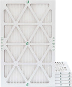 Glasfloss 12x24x1 MERV 10 (FPR 5-6) Pleated Air Filters Box of 6. Actual Size: 11-3/8 x 23-3/8 x 7/8