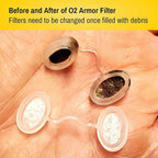 O2 Armor Nose Filters for Welders & Allergies - Nose Filter for Dust - Nasal Filters for Welding - Nose Dust Mask for Construction (10 Pack, Size Small)