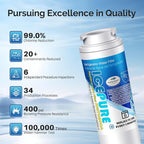 ICEPURE UKF8001 Replacement Refrigerator Water Filter For Maytag UKF8001, UKF8001AXX, Whirlpool 4396395, EDR4RXD1, 469006, EveryDrop Filter 4, RWF0900A, 5PACK