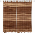 Brown Western Living Room Curtains 84 Inch Length, Window Curtains Tab Top, Vintage Farmhouse Wood Barn Door Light Filtering Window Treatments Drapes 52"x84" 2 Panel