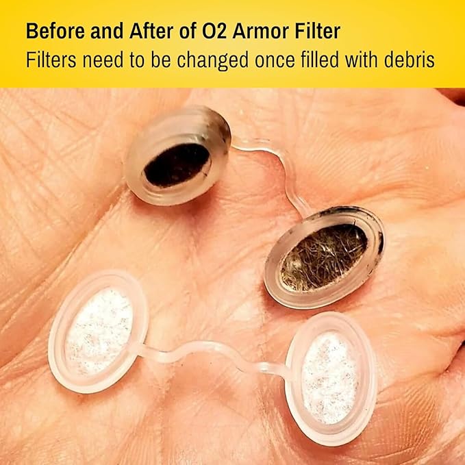 O2 Armor Nose Filters for Welders & Allergies - Nose Filter for Dust - Nasal Filters for Welding - Nose Dust Mask for Construction (30 Pack - 3x10, Size Medium)