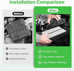 Engine+Cabin Air Filters Kit Fit for Hyundai Tucson 2016-2021, Kia Sportage 2017-2022(All Not for Hybrid) Engine Air Filter Replacement Automotive Accessories# 28113-D3300 97133-D1000
