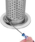 DERNORD 2 Inch Tri-Clamp Filter - Sanitary Fittings Inline Straight Strainer SS304 with 30 Mesh Stainless Steel Screen