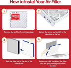 Filter King 5.88x12.13x1 Air Filter | 6-PACK | MERV 11 HVAC Pleated A/C Furnace Filters | MADE IN USA | Actual Size: 5.88 x 12.13 x .75"