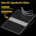 Zonon 96 Pieces Synthetic Filter Paper Stickers 20 mm 0.25 µm Filter Disc Adhesive Patch Stickers for Wide Mouth Mushroom Cultivation Mason Jar Lids