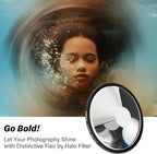 Walking Way 67MM Whirlpool Camera Effects Filter, Tunnel Vision Spiral Halo Prism Lens Filter with Vortex and Circular Halo Frame Effect for Camera Lens