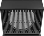 Vent Systems 10" Inch Exhaust Vent Cover with Rubber Gasket - Graphite Black Galvanized Steel - Robust and Weatherproof Outdoor Air Exhaust Box - Duct or Surface Mounting - Rain, Snow Protection