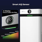 Airdog X8 Home Air Purifier for Rooms Up to 1,000 sqft. - Patented TPA Tech Up to 20X More Effective than HEPA - Washable Filter and Whisper Quiet
