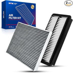KAX Engine & Cabin Air Filter Kit for Honda Pilot 2016-2022, Ridgeline 2017-2025, Passport 2019-2025, Acura MDX 2016-2020 3.5L/3.0L, Replace# CF10134 CA12061