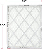 Frigidaire PureAir® 16x20x1 MERV 8 Allergen Electrostatic Pleated Air Conditioner HVAC AC Furnace Filters - 6 Pack (exact dimensions 15.81 X 19.81 X 0.81)