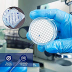 Membrane Solutions MCE Gridded Membrane Filter, Mixed Cellulose Esters Membrane Filter, Sterile Individual Pack Membrane Disc Filter, Diameter: 47 mm, Pore Size: 0.45 um, 100/Pk