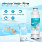ICEPURE Alkaline DA97-17376B Refrigerator Water Filter Replacement for Samsung HAF-QIN/EXP, DA97-08006C, WD-F45, WS645A RS27T5200SR RS22T5201SR RF28R7201SR RF32CG5400SR RF23M8070SG, Enhances PH, 3Pack