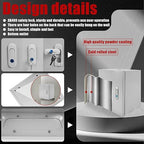 Electrical Box 20 x 12 x 10 Inch Indoor Outdoor Electrical Enclosure Box Steel Junction Box Wall Mounted Universal Electrical Project Box with Safety Locks and Mounting Plates