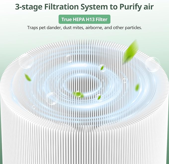 2 Pack 211i Max Replacement Filter Compatible with BLUEAIR Blue Pure 211i Max Air Purifier, Ture HEPA & Activated Carbon Replacement Filter