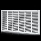 30x14 Return Air Grille(Duct Opening Size),Air Return Vent Cover,Flat Vent Cover,Rejillas De Aire Acondicionado Para Casa,Return Air Grilles,Outer Dimensions:31.75"Wx15.75"H(30"W x 14"H, Duct Opening)