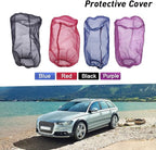 Intake Filter Mesh Cover Polyester Cloth Oilproof and Dustproof Cover Car Cold Air Filter Protector Cover Rain Sock Protective for Motorcycle Automotive (Type A Blue)