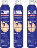 Ozium A807035-3 8 Oz. Air Sanitizer & Odor Eliminator for Homes, Cars, Offices and More, Vanilla Scent - 3 Pack