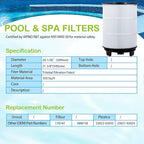 Savener® S8M150 System 3 Inner and Outer Cartridge, Compatible with Sta-Rite System 3 S8M150-KIT, 170147, 25022-0203s-25021-0202s, SR450 Swimming Pool Filter Cartridge, 450 Sq. Ft