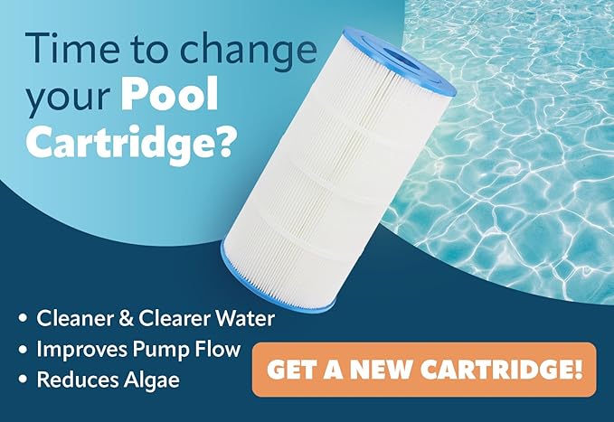 Pureline Pool Replacement Cartridge Filter, 125 Sq Ft, PL0124, Compatible with Sta-Rite PXC-125, Waterway Pro Clean