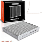 A-Premium 2-PC Cabin Air Filter with Activated Carbon Compatible with Lexus, Mazda & Toyota Models - Avalon, Camry, Corolla, Highlander, Prius, RAV4, Sienna, Venza, ES300h, UX200, RX350, RX450h