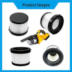 Suitable for DeWalt DCV501HB 20V DCV5011H Air Filter Replacement, Pack of 4