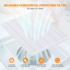 Nail Dust Collector Replacement Filter 2 Pack, Reusable Dust Filter for Acrylic Nails with Filter, Electric Cleaner Nail Fan Dust collector for Nail Polishing, Low Noise, Home Nail Salon