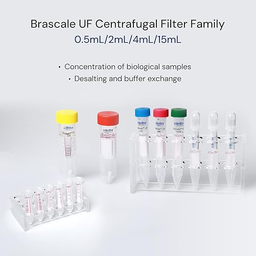 10kDa Ultra Centrifugal Filter Unit, 0.5mL, Regenerated Cellulose RC Membrane, Snap Caps (24/PK)