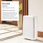 Brondell Horizon O2+ Air Purifier P200, 5 Stage Filtration System Filter and Intelligent Ion Technology – 560sf - CARB Certified