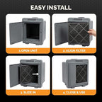 Tiger Tough HEPA 500 Activated Carbon Filter 16x16x1 – Replacement Air Purifier Filter for Air Scrubbers, Odor Removal & VOC Control – Compatible with HEPA Air Purifiers & Home Air Filters