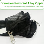 10 Pcs 3" x 8" Aquarium Filter Media Bags, Fish Tank Media Mesh Filter Net Bags for Activated Carbon, Ceramic Rings, Small Aquarium Ceramics Pouch Reusable Bags with Zipper, Black.