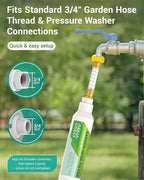 AQUA CREST Garden Hose Water Filter for Plants, Greatly Reduces Chlorine, Odor, Improve Plants Health, Ideal for Organic Gardening, Farming and Pets, Pack of 2, with Hose Protector
