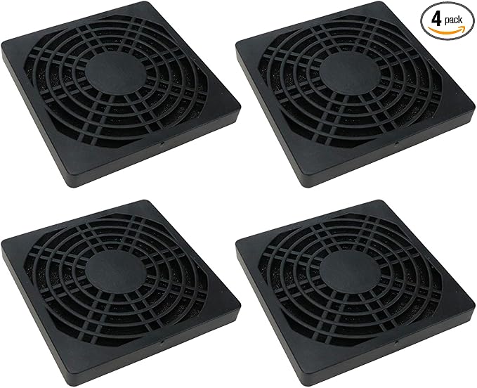 3.15inch/80mm Fan Dust Filter PC Cooler Fan Filter Dustproof Cover Computer Case Mesh 4PCS