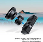 JJC AR-GR3 Lens Filter Adapter Replaces Ricoh GA-1 for Ricoh GR III GR III HDF GR3 GR3 HDF Digital Camera with GW-4 Wide Conversion Lens or 49mm Filter