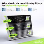 Engine & Cabin Air Filter for 2016 2017 2018 2019 2020 2021 2022 2023 Toyota Tacoma V6 Air filter for Car Replacement CF10374 CA11895 Automotive Accessories-2 Pack