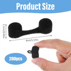 150 Pieces Nose Plug Filter Disposable Nose Dust Filters Bulk Sponge Nostril Filters for Spray Tanning Welding Dust Allergies DustConstruction Areas (Black)