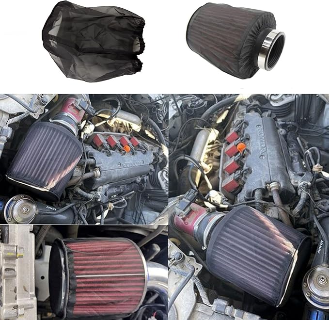 Air Filter Protective Cover, Universal Air Intake Filter Sock Cover Air Cleaner Protective Cover forHigh Flow Air Intake Filters (Small)
