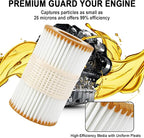 Premium Oil Filter, Compatible with Audi 2017-2019 Q7, 2016-2018 A6 Quattro, 2016 A6, 2016 A7, 2016-2018 A7 Quattro, 2015-2016 A8, 2016-2019 A8 Quattro