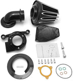 Big Sucker cone Air filter intake for harley air Cleaner Sportster Softail fatboy heritage dyna touring street road king Glide (Deep style -Black, Type C : Touring 08-16, Softail 16-17)