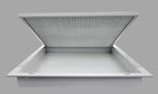HVAC Premium 20" x 30" Cube Core Eggcrate Return Air Filter Grille for 1" Filter - Aluminum - White [Outer Dimensions: 22.5" x 32.5]
