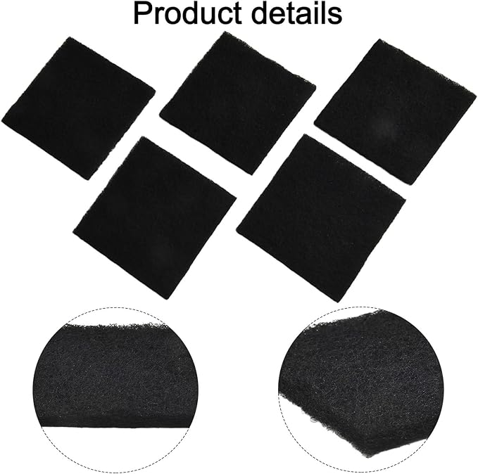 5 Count Activated Carbon Filters Effective Odour Control Solution for Standard Square For Compost Bins