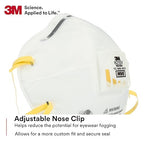 3M Particulate Respirator 8210V with Cool Flow Valve, Pack of 80, NIOSH APPROVED, Disposable, Smoke, Grinding, Sanding, Sawing, Sweeping, Woodworking, Dust