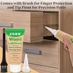 Wood Drawer Wax Lubricant Paste Door Lubricant Wear-Resistant Eliminate Sticking Noise Loosen Drawer Slide Grease for Wood Furniture, Window Track, Sliding Glass Doors, Hinges, 1 oz 1-Pack